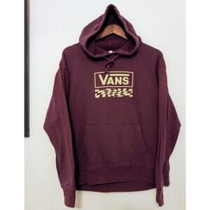 VANS Classic Skate Grape Logo Hoodie Streetwear Cozy Pullover Men's SZ M